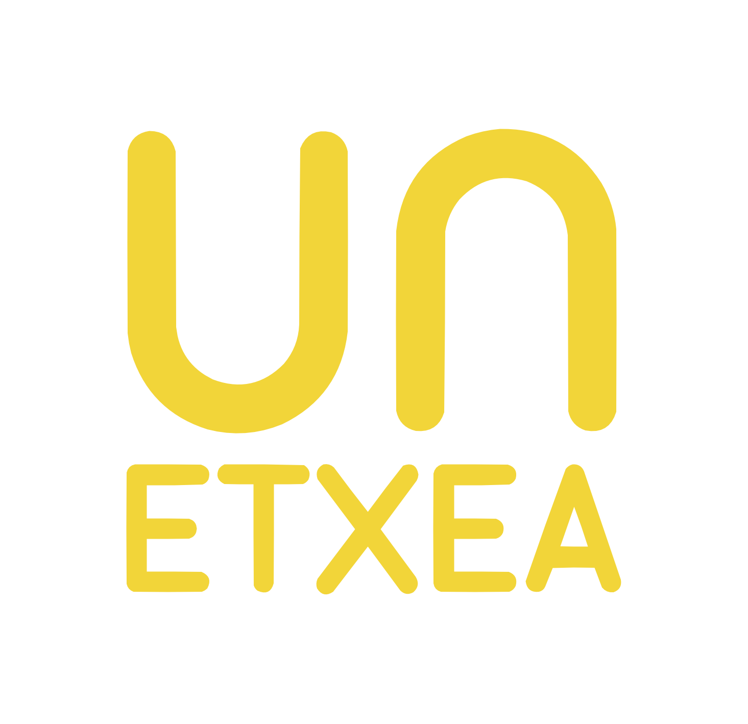 UN ETXEA logo principal negativo blanco